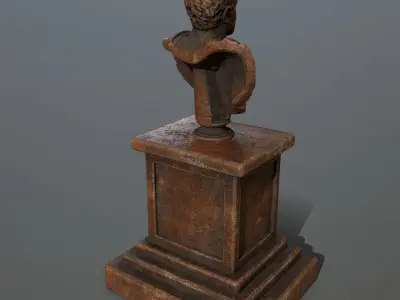 Cesare bust Low-poly 3D model
