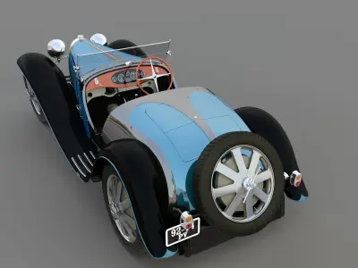 bugatti type 55 1933 3D model