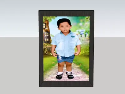 PHOTO FRAME  Low-poly 3D model