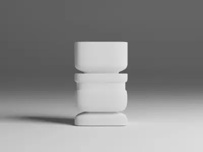 Decorative Abstract Modern Vases Free 3D model
