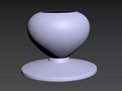Empty Flower Vase Low-poly 3D model