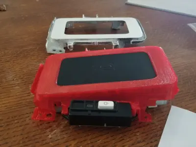 Prius Wireless Charger Adapter for Larger Phones Free 3D print model