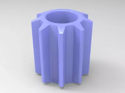 Set Candle Holder Low-poly 3D model