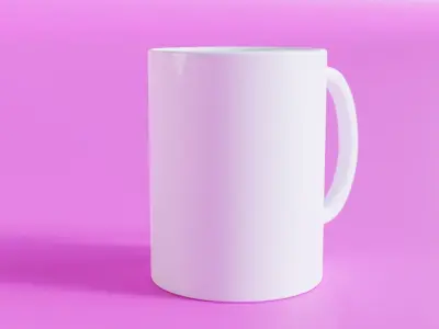 White Mug 3d Model Free 3D model
