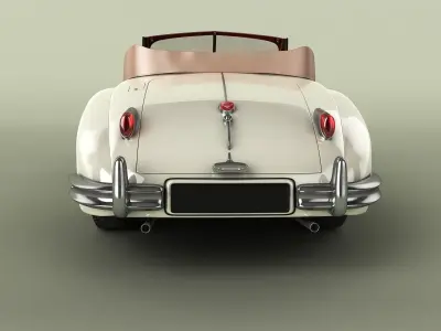 Jaguar XK140 Drophead 3D model