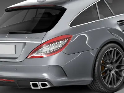 Mercedes-Benz CLS63 AMG Shooting Brake 2015 3D model