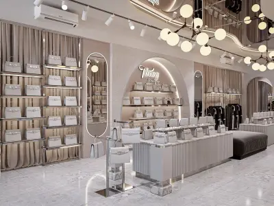 Clothing Store - Modern Style Blender - Fbx - Obj 3D model