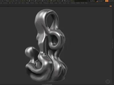 Modern Abstract Decorative sculpture 3d print model 39 3D print model