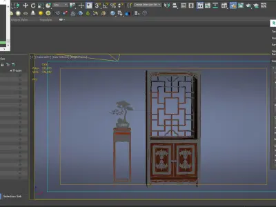 cabinet cabinet wardrobe sofa bed table bookshelve 3D model