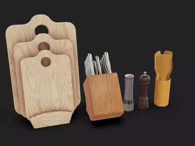 Kitchen Assets 17 Low-poly 3D model