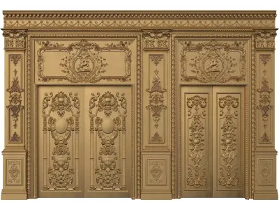 Royal Door 3 3D model