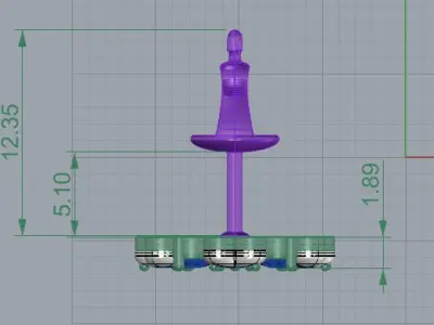 HEART Stud Earrings LOVE GIFT For Valentines Day 3D print model