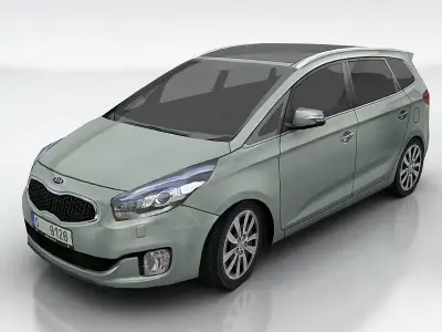 Kia Carens Low-poly 3D model