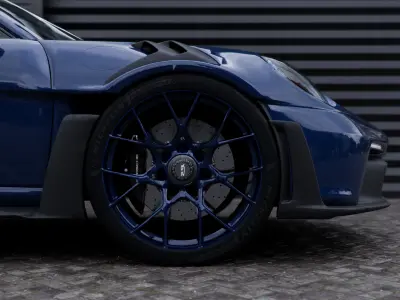 Industrial Warehouse Automotive Render Scene Textured 3D model 3D model