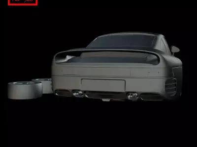 Porsche 959 1986 3D print model