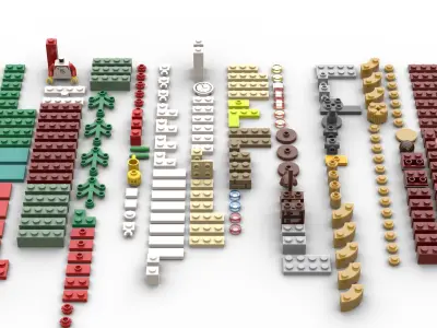 TwindBricks3D - 40292 Christmas Gift 3D print model