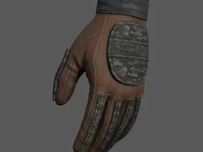 Gloves military Scifi Generic sport scifi human combat  Low-poly 3D model