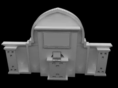 Booth Exhibition Stand a560c  3D model