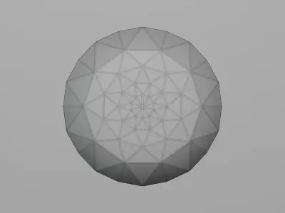 Round Diamond Ideal Cut 3D model