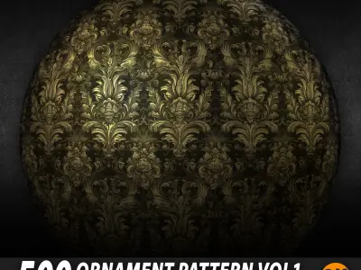 500 ornamental Pattern - 8k Res - Vol1 3D model