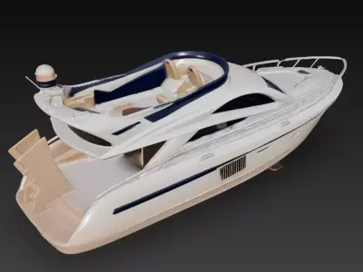 Modern Luxury Motor Yacht Cabin Cruiser  3D print model