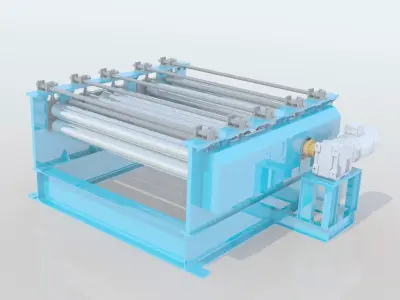 Plate straightening machine 3D print model