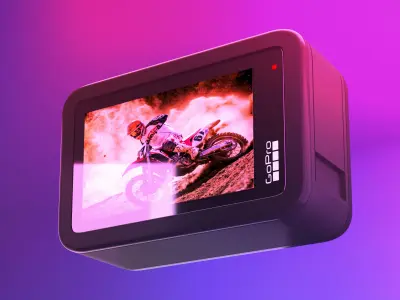 GO Pro Low-poly 3D model