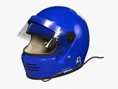 Bell M3 Racing Helmet 3D model
