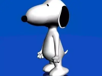 Snoopy Low-poly 3D model