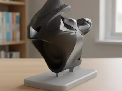 Kawasaki Sport Bike STL Model 3D print model