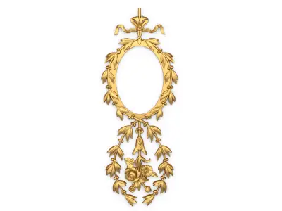 Classic decor ornament carved 70 3D model
