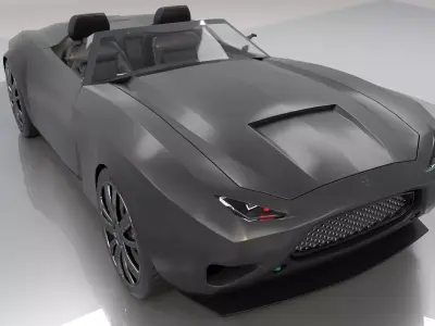 Zethus Roadster Low Poly 3D model
