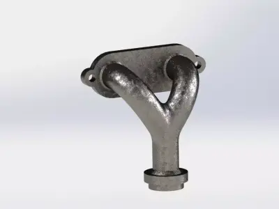 Pipe With Flange 3D model