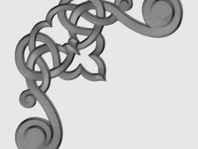 Matrix decorative corner-1 3D print model