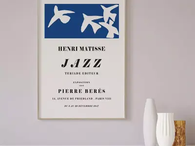 Masterpiece Vintage Exhibition Poster 3D model