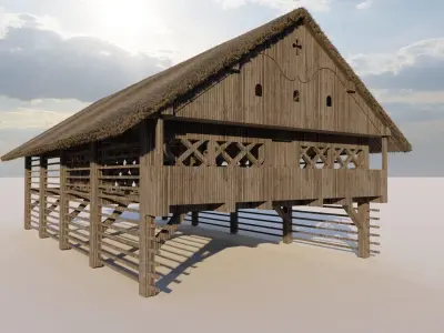 Haystack Kozolec Toplar 3D model