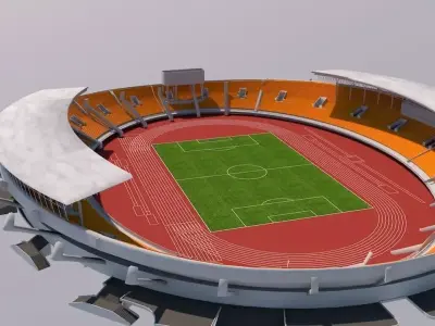 Stadium soccer 3D model