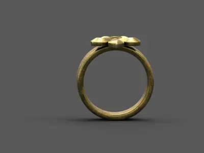 High-Quality 3D Ring Model Low-poly 3D model 16