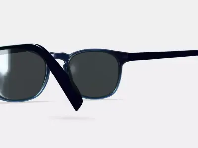 Elio Sunglasses in Inlet Crystal 3D model