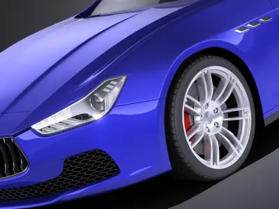 Maserati Ghibli 2016 VRAY 3D model