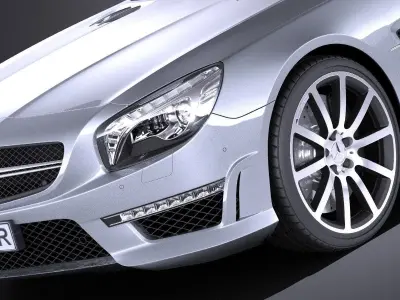 Mercedes - Benz SL 63 AMG 2015 VRAY 3D model