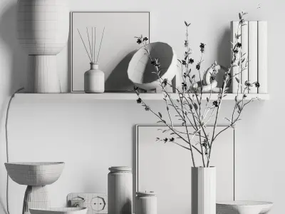 Decorative set046 3D model