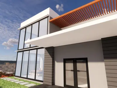 Luxury House with Private Pool 3D model