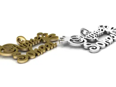 Annie Sohail name-Pendant for Men-Women 3d-Printable Model 3D print model