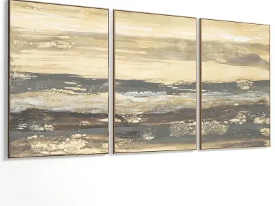 Abstract Painting Set of 3 pieces - No 26 Low-poly 3D model