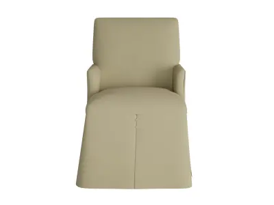 Wedding Satin Fabric Chair 3D model