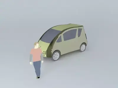 Small Concept Car Free 3D model