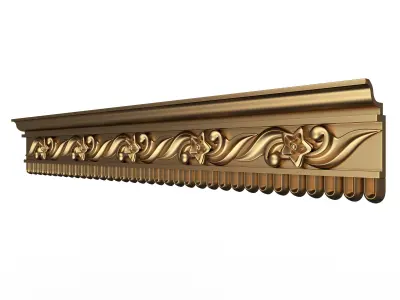 Cornice Decoration Molding 051 Low-poly 3D model