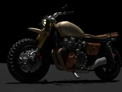 1 to 24 scale Motorcycle model for 3d printing 3D print model