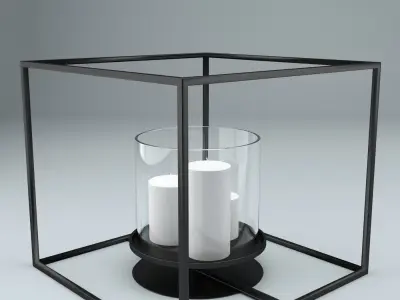 Cube Candle Holder Set 3D model
